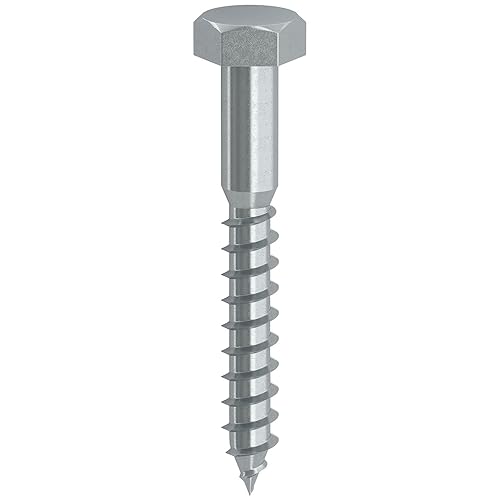 100 PZ Di TIRAFONDI X LEGNO MM. 8X 80 AMBROVIT - Honorern