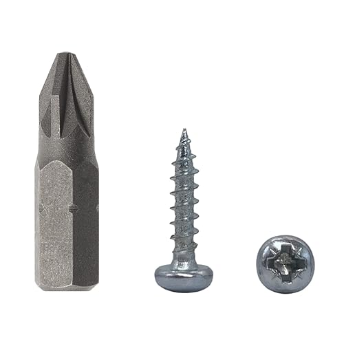 Confezione da 100 viti per legno DIN 7981, in acciaio zincato, 3,5 x 16 mm, viti per truciolato con testa a pentola, viti universali a vite Pozi-Drive, completamente filettate (100, 3,5 x 16 mm) - Honorern