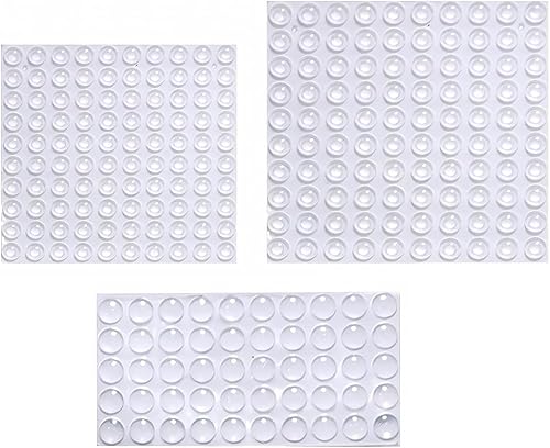250 Pezzi Silicone Trasparenti Paracolpi Gommini Paracolpi Per Porte Mobili Laptop Cassetti Armadiett (3 Misure) - Honorern