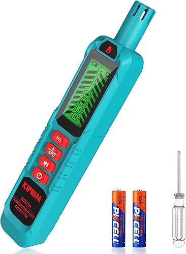 Rilevatore Gas, Kiprim GD01A Rilevatore di Fughe di Gas con Allarme Acustico, Rilevatore Perdite di Gas Portatile di Gas Combustibili come Metano, Propano - Honorern