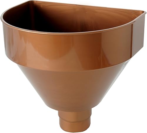 RCT080R Raccoglitore Pluviale Tondo, Effetto ramato, ø 80 mm - Honorern