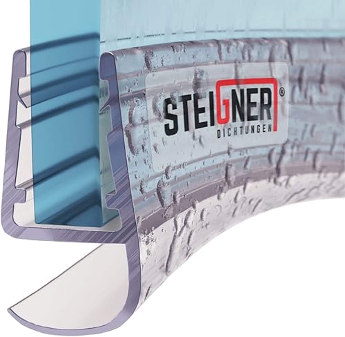 Guarnizione Doccia, 200cm, per Spessore Vetro 5/6/ 7/8 mm, Guarnizione Dritta in PVC, UK15 - Honorern
