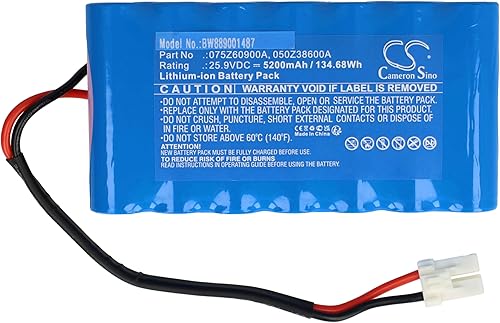 batteria compatibile con Ambrogio Twenty quad, ZR rasaerba 5200mAh, 25,9V, Li-Ion - Honorern