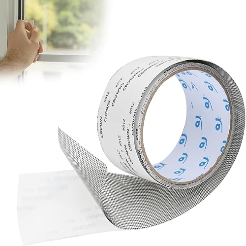 Nastro Adesivo di Riparazione per Zanzariere (50 mm x 2 m),Kit di Riparazione Zanzariere di Qualità,Protezione Efficace Contro Insetti - Honorern