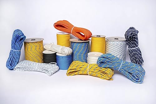 Corda Polipropilene Alta Tenacita', 8 mm x 20 m, Blu/Blu Navy, Multiuso, mare, fai da te, stabilizzato ai raggi U.V. resistente a intemperie e agenti atmosferici. - Honorern