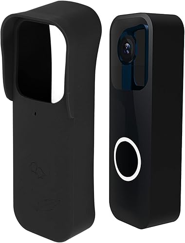 Custodia Protettiva per Campanello, Custodia in Silicone per Campanello Senza Fili Blink A363, Custodia in Silicone per Campanello, Protezione Completa per il Tuo Campanello(Nero) - Honorern