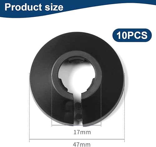 UENXRXE 10 Pezzi Copritermosifone Rosette per termosifoni Rosetta Termosifone Copertura per Tubi Diametro Tubo,Collari per Tubi di Copertura, Copri Tubi Termosifoni, Pipe Collar(16MM) - Honorern