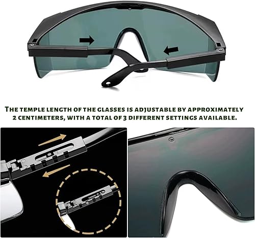 2 Pezzi Occhiali di Protezione Laser IPL 200-2000nm Occhiali Protettivi Luce Pulsata Occhiali di Sicurezza Laser Occhiali Laser Epilazione per Depilazione Trattamento e Cosmetologia Operatore - Honorern