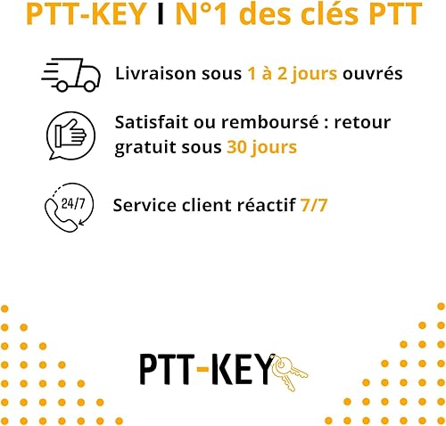 Chiave PTT K10 per serratura cassetta postale e ingresso di edificio - Chiave passa ovunque - Chiave universale - Barilotto della cassetta postale - Pass K10 - Pass universale - Chiave PTT - Honorern