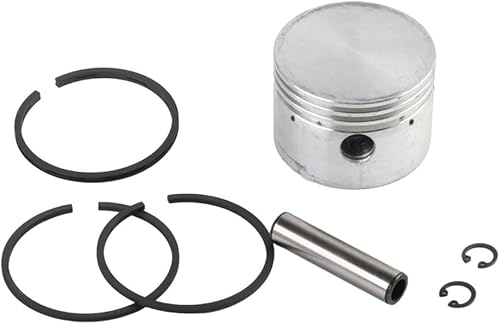 Pistone per compressore d'aria in metallo, completo di anelli, perno e anello di sicurezza, diverse dimensioni (42 mm) - Honorern