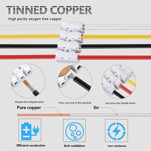 LEADTOPS 10M 22 Calibro 22/4 4 Cavo Elettrico a 4PIN per Conduttore 4x0,3mm² per Luce a LED, Automobile, Equità Della Barca - Honorern