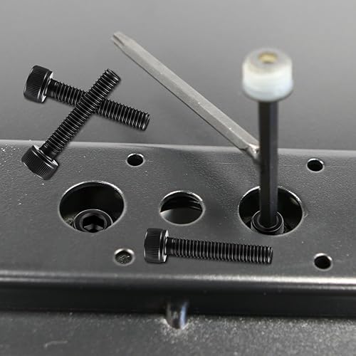 SWTYExt 50 Pezzi Viti M6 Bulloni Vite a Testa a Esagonale M6x35 mm Acciaio Carbonio Vite e Bulloni Viti M6 Filettatura Metrica Assortimento Nero Bulloni - Honorern