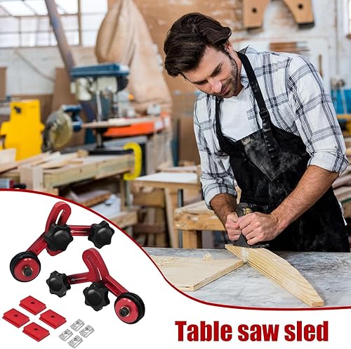 Featherboard per da banco, antiscivolo, rotella di alimentazione a pressatura | Multifunzione con cuscinetti a rulli Featherboard, accessori per seghe da tavolo con guida a maschera - Honorern