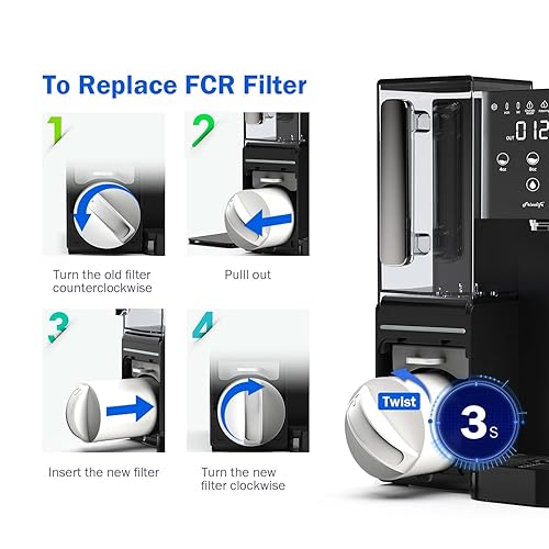 Cartuccia filtro a membrana RO di ricambio FCR100+ per sistema di filtraggio dell'acqua ad osmosi inversa da banco WB99-H - Honorern