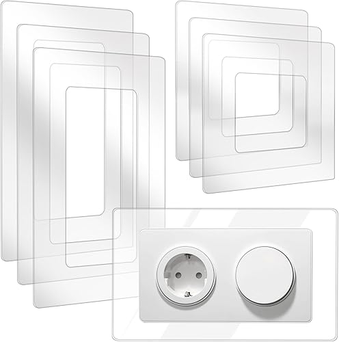 4 pezzi di protezione per interruttore della luce, protezione da parete per interruttore della luce, protezione da carta da parati per presa e interruttore della luce, per ogni programma di - Honorern