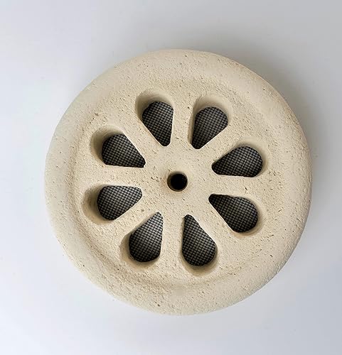 Griglia Di Aerazione Tonda Griglia Ventilazione Tonda In Pietra Di Matera Per Tubo Diametro 100 Mm Uso Esterno Ed Interno Bocchetta Aereazioni Griglia Artigianale Made In Italy F004 100 - Honorern