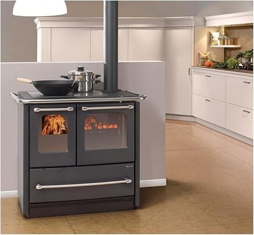 CUCINA A LEGNA SOVRANA EASY EVO 2.0 LA NORDICA SOVRANA .7.5 KW FORNO DA CUCINA (Antracite) - Honorern