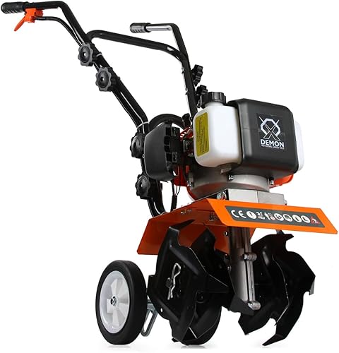 Motozappa Motocoltivatore 52cc 1,9CV motore a benzina e olio 2 tempi a scoppio area di lavoro 30cm zappatrice - Honorern