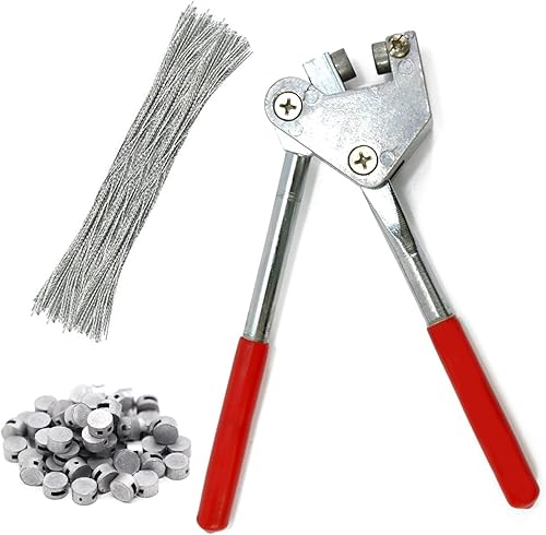 Kit Pinze di Tenuta, 165 mm Set di Tenute per Sigilli, Pinza per Sigillatura con 80 Guarnizioni, 80 Fili di Tenuta per Contatori D'acqua, Contatori Elettrici, Logistica - Honorern