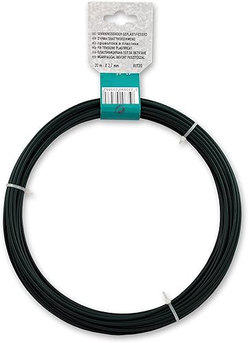 FIT20 Filo di tensione - Acciaio plastificato - Diametro esterno 2,7 mm - Lunghezza 20 m - Verde - Honorern