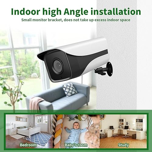 Ceeyoll 4 Pezzi Supporto da Parete Per Fotocamera Supporto da Parete Eegolabile a 360 Gradi Staffa Telecamera Per Staffe di Montaggio Interne Ed Esterne Staffa di Monitoraggio in Metallo - Honorern