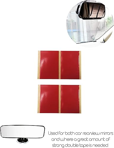 4R Quattroerre.it - 1648 - Tasselli Biadesivi A.F.T 3M per Specchietti Retrovisori, 12 Pezzi, 28 x 41 mm - Honorern