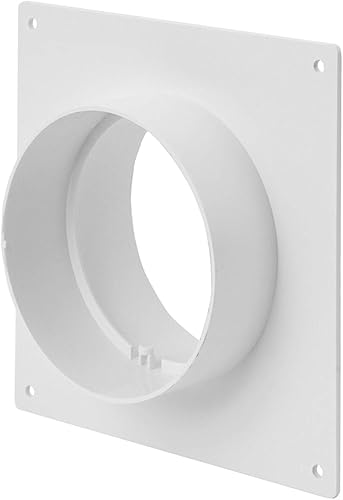 Raccordo a flangia da parete, diametro 100 mm, tubo di ventilazione senza valvola di ritiro - Honorern