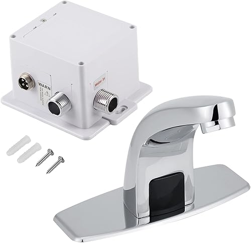 Rubinetto della Cucina, Rubinetto Automatico del Sensore a Infrarossi Lavello Rubinetto Dell'acqua Fredda con Scatola di Controllo Rubinetto del Lavello Touchless Rubinetto Dell'acqua del Bagno a Mani - Honorern