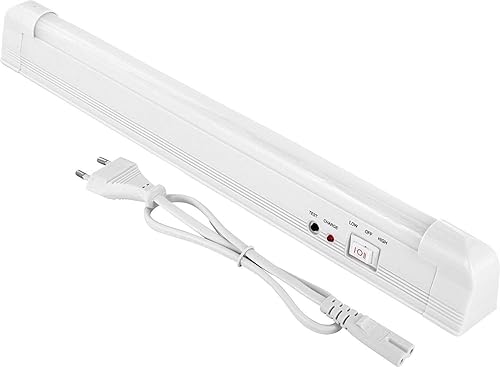Luce di emergenza a LED 230V, 2W, batteria ricaricabile agli ioni di litio, luce bianca fredda 6000K - Honorern