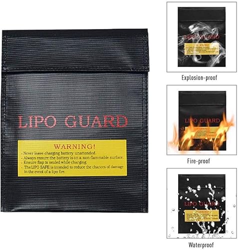 Borsa Documenti Ignifuga, 2 Pcs Borsa Lipo Battery Pouch Ignifugo Borsa Stoccaggio Impermeabile E Ignifuga per Documenti A4 Documenti Bancari Deposito Denaro Contante Gioielli Sicuro Conservazione - Honorern