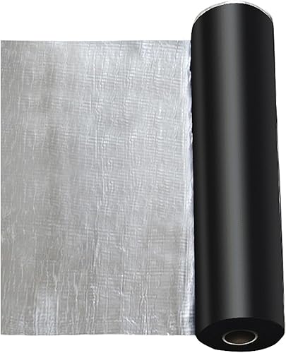 Guaina Bituminosa,Impermeabile Nastro in Foglio di Alluminio,Impermeabile,Isolamento Termico,per Condotti Tetto Grondaia Parasole Pavimento Barche Riparazioni (0.33x1m) - Honorern