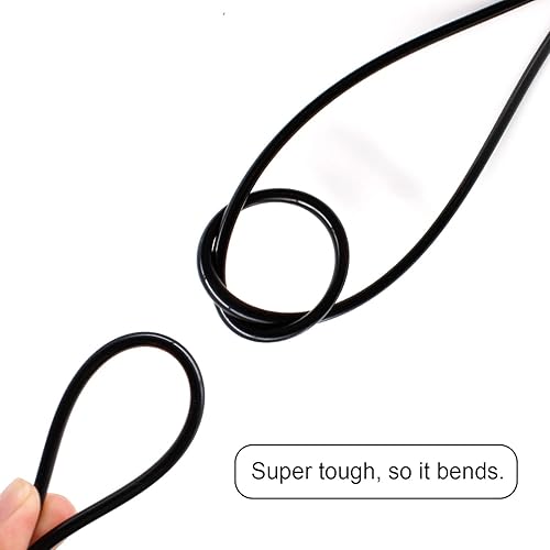 Tubo Pneumatico, Lunghezza 10 Metri (32,8 Piedi) Tubo Dell'aria in Poliuretano Diametro Esterno 4 mm/Diametro Interno 2,5 mm Per Utensili Pneumatici Tubo Flessibile Dell'aria in PU(Nero) - Honorern