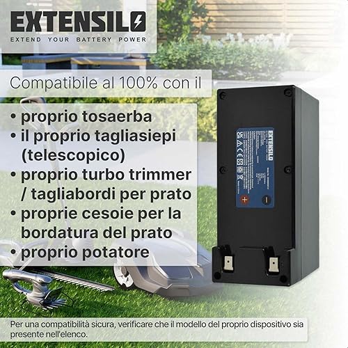 batteria sostituisce Zucchetti C_SC0106, C_SC0106/1, 075Z01300A, CS_C0106_BT_R, C_SC0106/2 per rasaerba 9000mAh, 25,2V, Li-Ion - Honorern