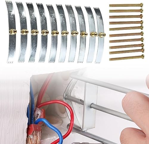 10 viti di riparazione per scatole da parete, gancio a vite per interruttori, aste di supporto per cassette, scatola inferiore, strumenti di riparazione per scatola scura di tipo 86 - Honorern