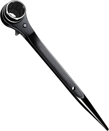 SEIWEI 19 x 21 mm cricchetto Podger ponteggio chiave nera cromata ponteggi Erect Spud chiave chiave inglese strumento industriale per la manutenzione meccanica elaborazione - Honorern