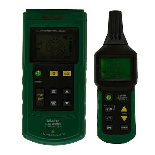 MS6818 Cavo cavo Metal Tracker Metal Tubo Detector Detector Tester Meter, 12 AC / DC, 400 V - Honorern