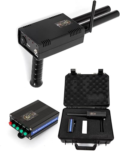 Rivelatore di metalli professionale, profondità di rilevamento 20 m, campo di ricerca 1000 metri, oro, argento, rame, rilevamento diamanti, impermeabile, doppia scansione campione, antenna - Honorern