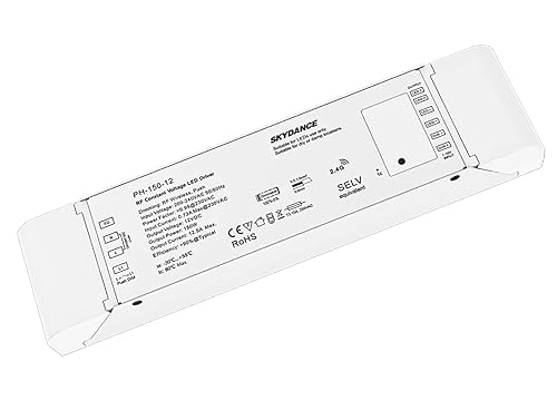 Trasformatore Alimentatore Dimmerabile 24V 75W con Pulsante N.O. Push Dimmer – Compatibile con Telecomando RF 2.4G (non incluso), Per Striscia LED 24V, Skydance PB-75-24 - Honorern