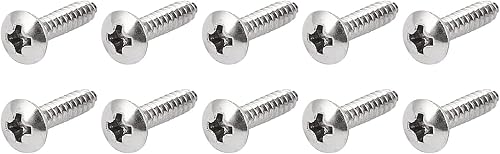 Croce Autofilettante Viti (M3x14mm) 25pz 316 Acciaio Inox Autoperforante Vite - per Manutenzione Casa e Lavorazione Legno - Honorern