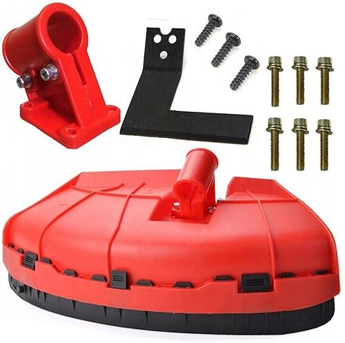 Protezione Universale for decespugliatore in plastica Attrezzi da Giardino Rosso Protezione Facile da installare Deflettore Tagliaerba Scudo for 24 26mm Spazzola Tagliata - Honorern