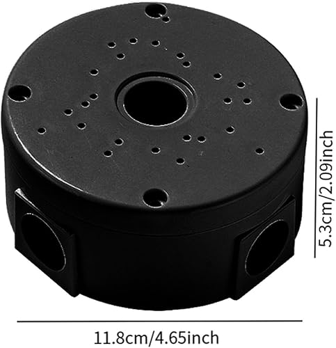 Scatola di Giunzione, Scatola di Montaggio, per telecamere Dome Telecamera di Sicurezza per Interni ed Esterni, Nero - Honorern