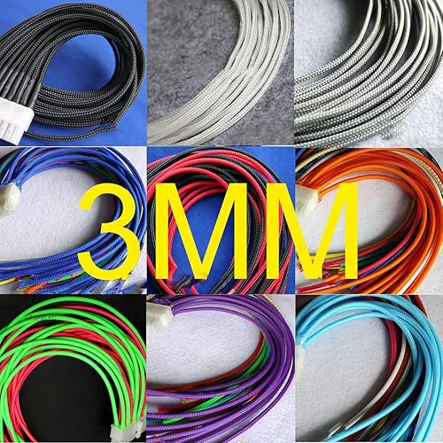 1 m 3/4/6/8/10/12/14/16 mm di larghezza intrecciata in PET espandibile guaina avvolgente cavo guaina isolante in nylon espandere 200%-trasparente,10 mm di larghezza - Honorern