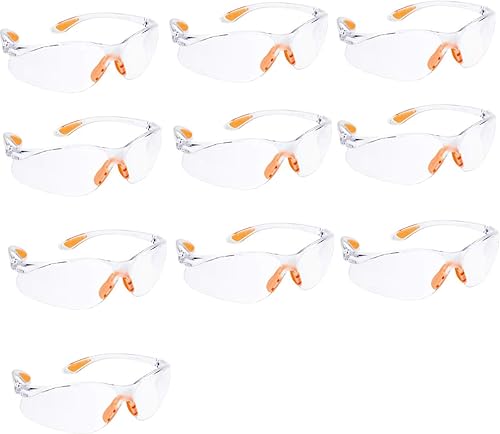 10 Pack Occhiali di Sicurezza － Occhiali di protezione per Bambini,Battaglie Con Pistole Nerf Per Bambini,Costruzione, DIY, Laboratorio,Saldatura,Chimica,Uso Personale - Honorern