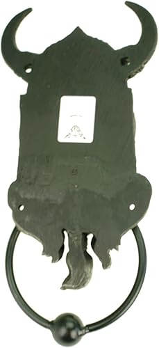 Battente per porta Odin con anello di metallo, 24 cm - Honorern