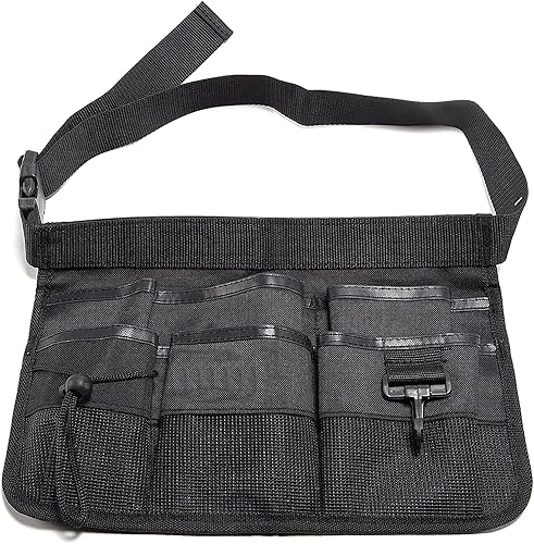 HomyComy Unisex Maneggevole Giardino Giardinaggio Fioraio Vita Cintura Degli Attrezzi da Giardino con 5 Tasche Borsa Porta Attrezzi con Cintura Regolabile Cintura Portautensili - Honorern