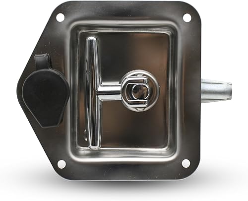 Serratura Camion | 1 Pz | 40 mm | Serrature Antifurto Rimorchio | 124x121x40mm | Acciaio Inossidabile | Chiusura di Sicurezza | Maniglia Cassetta Camion, Blocco Porta Furgone - Honorern