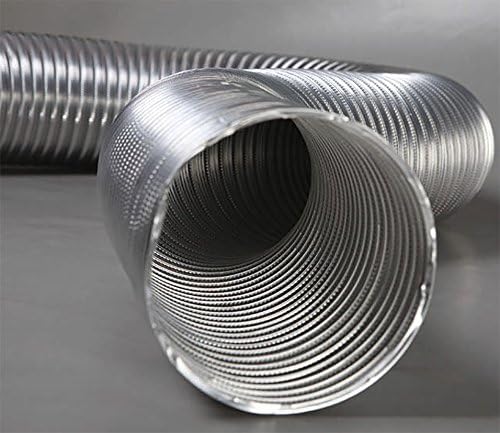 TUBO FLESSIBILE ALLUMINIO Ø 140 MM ESTENSIBILE 3 MT, SPESSORE DOPPIO +RESISTENZA - Honorern