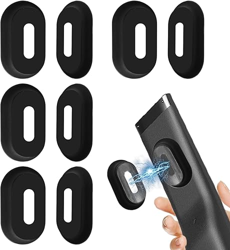 UZSUZZ Supporto magnetico per telecomando, 4 confezioni Supporto per telecomando in silicone da parete, Supporto per telecomando per scuola, casa, ufficio, TV, condizionatore d'aria, ventilatore - Honorern