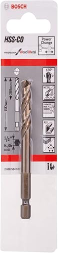 Bosch 2 608 584 677 – Punta centraggio HSS-Co – 80 (Pack di 1) - Honorern