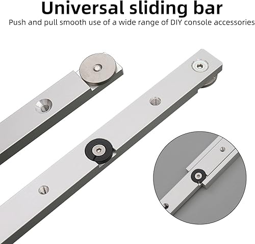 Asta per mitra, guida per sega circolare da tavolo, in lega di alluminio, guida a T, durevole nell'uso, calibro per mitra e asta per dispositivi fai da te (2, 300 mm) - Honorern